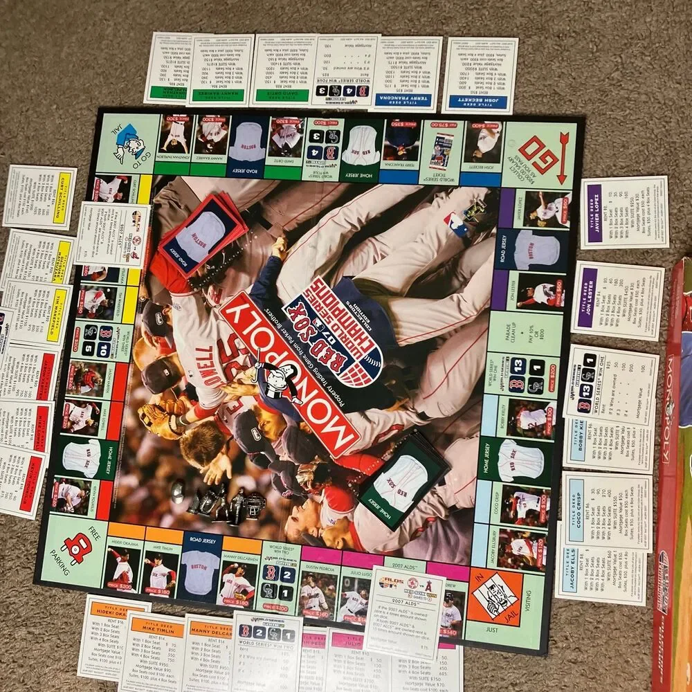 BOSTON RED SOX MLB 2007 WORLD SERIES CHAMPIONS COLLECTORS EDITION MONOPOLY GAME